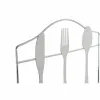 Пюпитр DKD Home Decor Приборов Серебристый Металл Пластик 23 x 15 x 22 cm