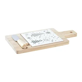 Alkuruokasetti DKD Home Decor Valkoinen Vihreä Bambu Kivitavara (21,5 x 11,8 x 1,5 cm)