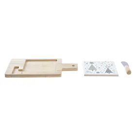 Alkuruokasetti DKD Home Decor Valkoinen Vihreä Bambu Kivitavara (21,5 x 11,8 x 1,5 cm)
