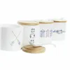 Сахарница DKD Home Decor Моряк Белый Разноцветный Бамбук Dolomite 4 Предметы 7,5 x 7,5 x 7,5 cm