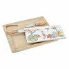 Siera dēlītis DKD Home Decor Bambuss Keramika 24,5 x 20 x 1,2 cm (4 gb.)