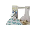 pudeļu statīvs DKD Home Decor 27 x 16,5 x 25 cm Zils Tirkīzs Koks MDF (2 gb.)