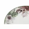 Плоская тарелка DKD Home Decor Цветы Porcelāns (27 x 27 x 2 cm)