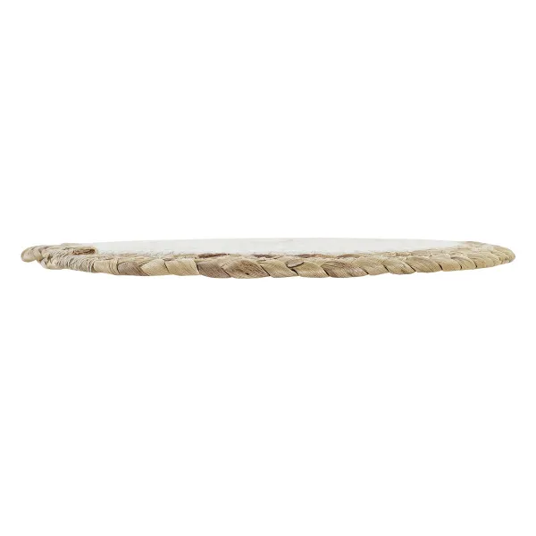 Tabletti DKD Home Decor Yksilö Puuvilla Kuitu (20 x 20 x 1 cm) (2 osaa)