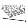 Paperiteline DKD Home Decor Biometrinen Musta Metalli 18 x 18 x 7 cm