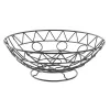 Hedelmäkulho DKD Home Decor Musta Metalli Alumiini Biometrinen 28 x 28 x 10 cm