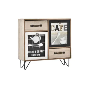 Virtuves skapītis DKD Home Decor Brūns Melns Zaļš 30 x 10 x 29 cm Virtuve