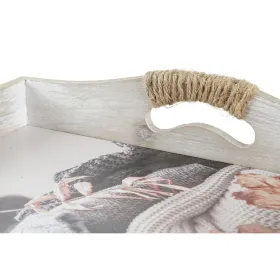 Набор подносов DKD Home Decor Разноцветный 40 x 30 x 6 cm Деревянный MDF (2 штук)