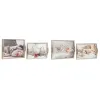 Tarjotinsetti DKD Home Decor Monivärinen 40 x 30 x 6 cm Puu MDF (2 osaa)