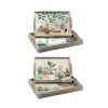 Padėklų rinkinys DKD Home Decor 40 x 30 x 6 cm Medžio MDF (2 vnt.)