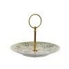 Ваза для фруктов DKD Home Decor Зеленый Бежевый Металл Фарфор традиционный 27 x 27 x 34 cm