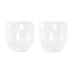 Glāžu komplekts DKD Home Decor Caurspīdīgs Stikls Borosilikāta glāze 250 ml