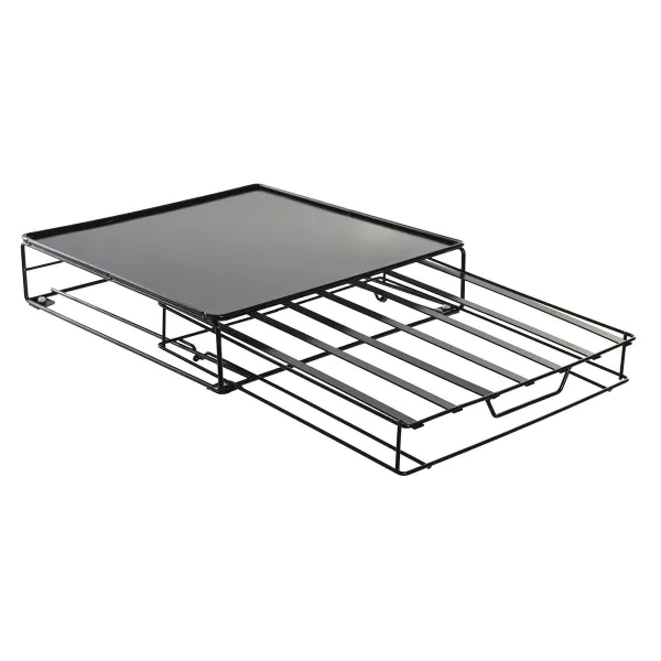 Kafijas Kapsulu Organizators DKD Home Decor 28,7 x 32 x 7 cm Melns Metāls