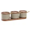 Sokeriastia DKD Home Decor Ruskea Beige Kumipuu 29 x 10 x 7 cm