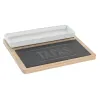 Alkuruokasetti DKD Home Decor 24 x 7 x 2,5 cm Luonnollinen Musta Taulu