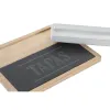 Uzkodu komplekts DKD Home Decor 24 x 7 x 2,5 cm Dabisks Melns Valde / Dēlis
