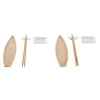 Sushi Set DKD Home Decor 8 x 5 x 2 cm Ceramic Natural White Oriental