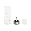 Menāža DKD Home Decor 200 ml 6 x 6 x 16,5 cm Caurspīdīgs Nerūsējošais tērauds Borosilikāta glāze