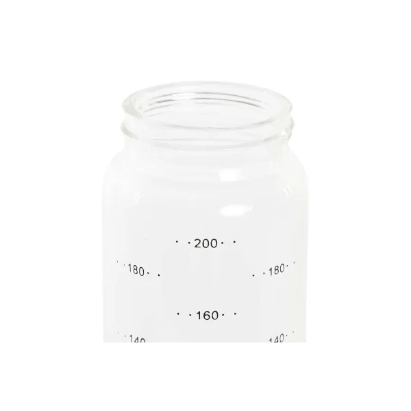 Mausteikko DKD Home Decor 200 ml 6 x 6 x 16,5 cm Läpinäkyvä Ruostumaton teräs Borosilikaattilasi