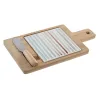 Uzkodu paplāte DKD Home Decor 21,5 x 11,8 x 1,5 cm Keramika