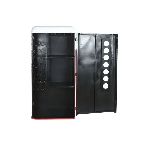 Pulloteline DKD Home Decor 70 x 44 x 151 cm Punainen Valkoinen Rauta