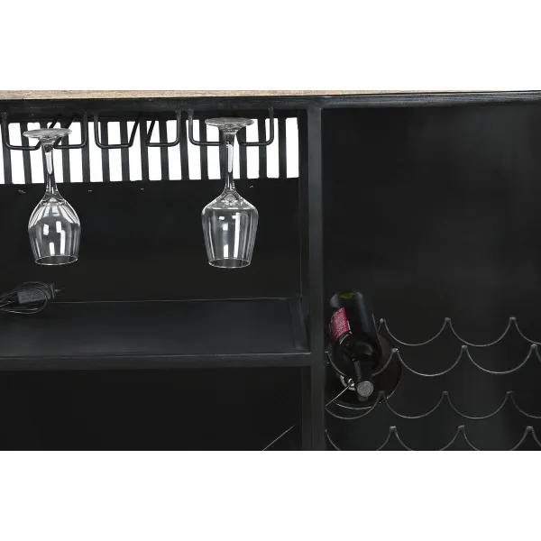 Bar unit DKD Home Decor White Brown Black 157 x 52 x 90 cm BAR