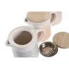 Aliejaus puodas mėsai ar žuviai DKD Home Decor 16 x 11 x 13 cm (3 vnt.)
