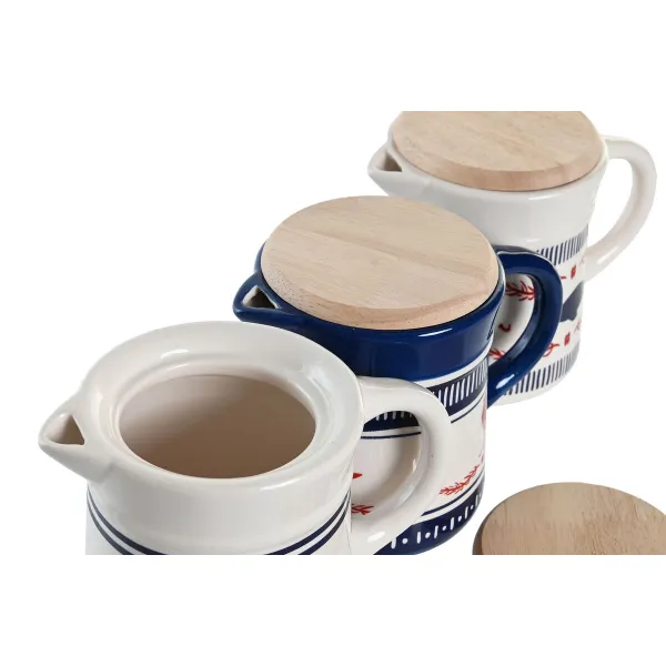 Oil pot for Meat or Fish DKD Home Decor 16 x 11 x 13 cm (3 Units)