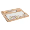 Alkuruokasetti DKD Home Decor 24,5 x 20 x 1,2 cm Punainen Valkoinen Monivärinen Kivitavara Cottage Talot