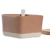 Alkuruokasetti DKD Home Decor 26 x 9 x 4 cm Posliini Monivärinen Bambu 8 Kappaletta Skandinaavinen