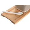 Rinkinys užkandžiams DKD Home Decor 29 x 11,5 x 1,5 cm Porcelianas Spalvotas Bambukas Skandinavijos