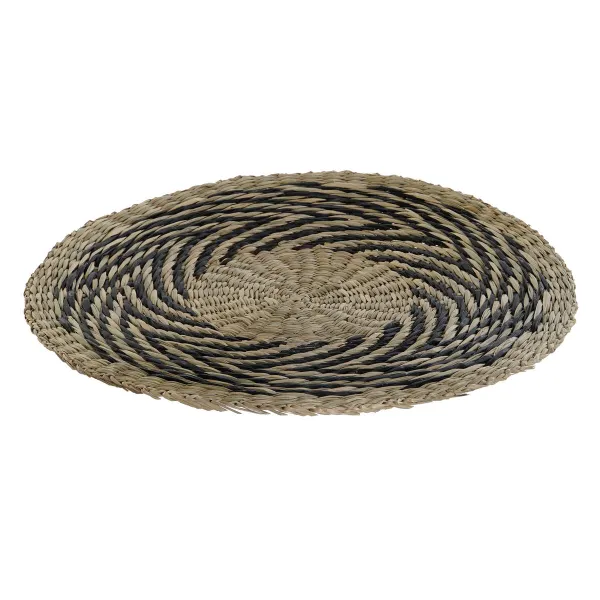 Tabletti DKD Home Decor Musta Luonnollinen 38 x 38 x 1 cm