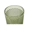 Set of glasses DKD Home Decor Green Crystal With relief 240 ml (6 Units)