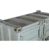 Butelių laikiklis Home ESPRIT Turkis Metalinis Medžio MDF 76,5 x 39,5 x 157,5 cm
