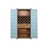 Pulloteline Home ESPRIT Turkoosi Metalli Puu MDF 76,5 x 39,5 x 157,5 cm