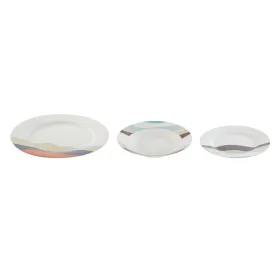 Набор посуды Home ESPRIT Синий Зеленый Фарфор Тропический 18 Предметы 27 x 27 x 2 cm