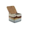 Солонка с крышкой Home ESPRIT Синий Зеленый Розовый Лиловый Бамбук Тропический 750 ml 14 x 12,5 x 12 cm (3 штук)