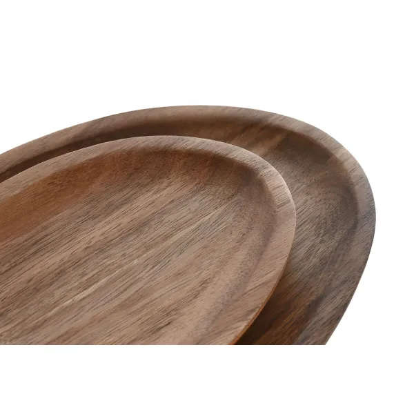 Набор посуды Home ESPRIT Натуральный древесина акации 26 x 18 x 1,6 cm