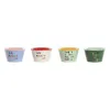 Bļoda Home ESPRIT Daudzkrāsains Shabby Chic 480 ml 13,2 x 13,2 x 7,5 cm (4 gb.)