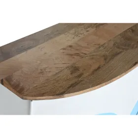 Bar unit Home ESPRIT White Brown Turquoise 157 x 52 x 90 cm