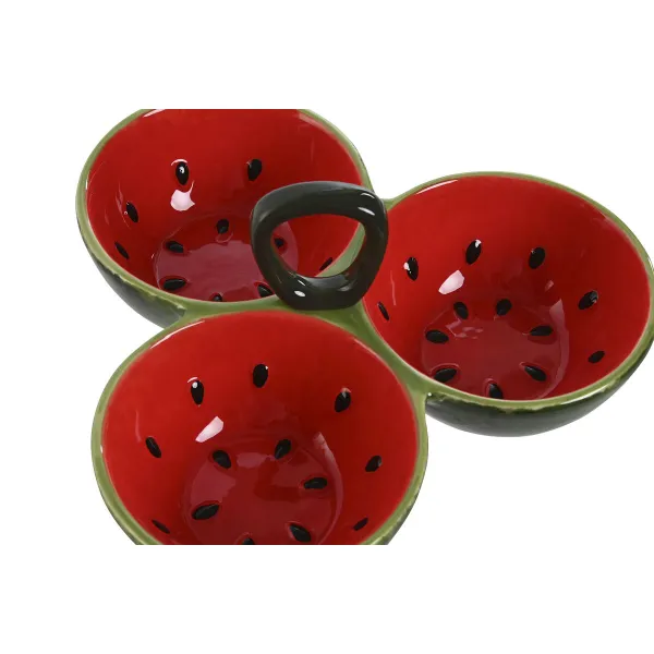 Užkandžių indai Home ESPRIT Raudona Žalia Keramikos dirbinys Arbūzas 23 x 22 x 10,5 cm