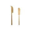 Cheese board Home ESPRIT Stainless steel Acacia 38 x 20 x 1,5 cm (3 Pieces)