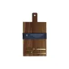 Cheese board Home ESPRIT Stainless steel Acacia 38 x 20 x 1,5 cm (3 Pieces)