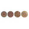 Table Mat Home ESPRIT Cork Dolomite 20 x 20 x 1 cm (4 Units)