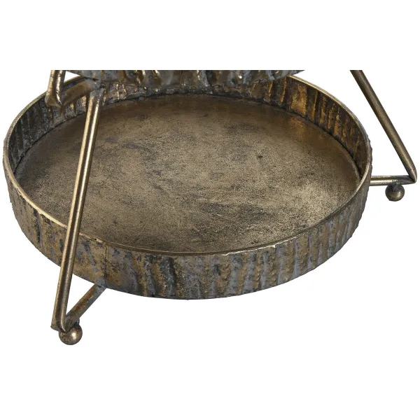 Vaisių dubuo Home ESPRIT Auksinis Metalinis 43 x 43 x 79 cm Naujametinė eglutė
