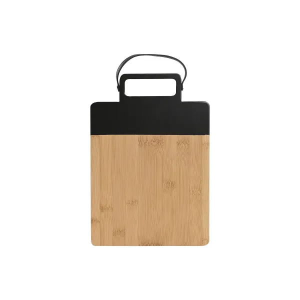 Leikkuulauta Home ESPRIT Musta Luonnollinen Polyuretaani Bambu 35,5 x 21 x 1,1 cm