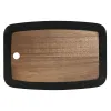 Pjaustymo lentelė Home ESPRIT Juoda Natūralus Akacija Lenta 30 x 20 x 1,8 cm