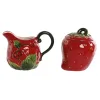 Молочник и сахарница Home ESPRIT Красный Керамика 15 x 10 x 11 cm 2 Предметы