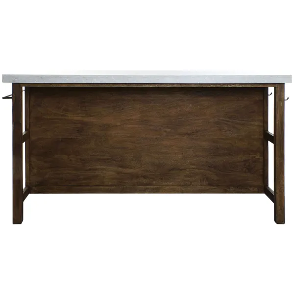 Virtuvės baldai Home ESPRIT Balta Ruda 168 x 76 x 92 cm