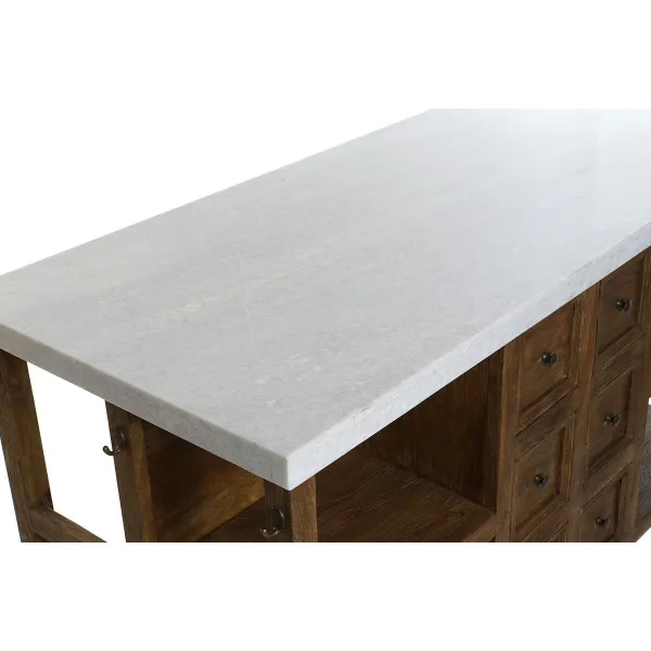 Virtuvės baldai Home ESPRIT Balta Ruda 168 x 76 x 92 cm